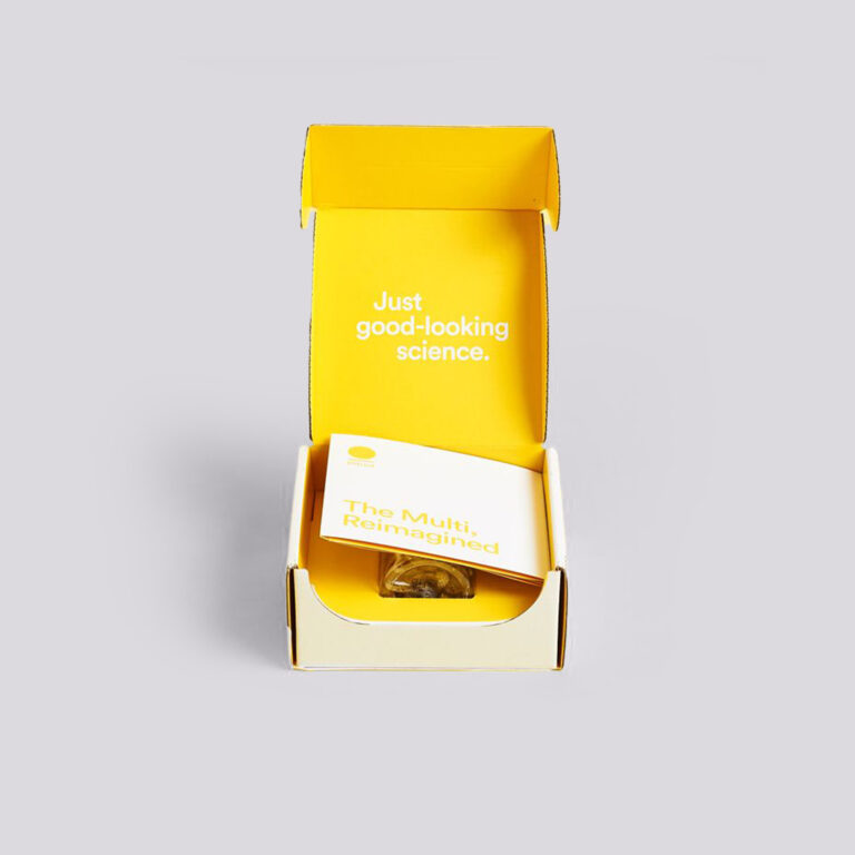 Yellow Mailer Box with insert