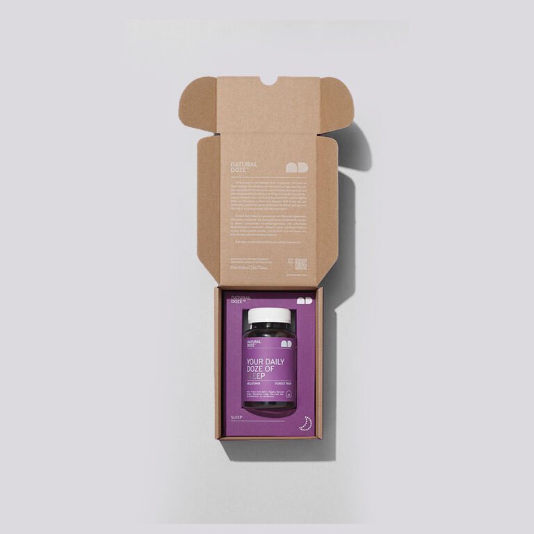 Purple Mailer Box with insert Subscription box